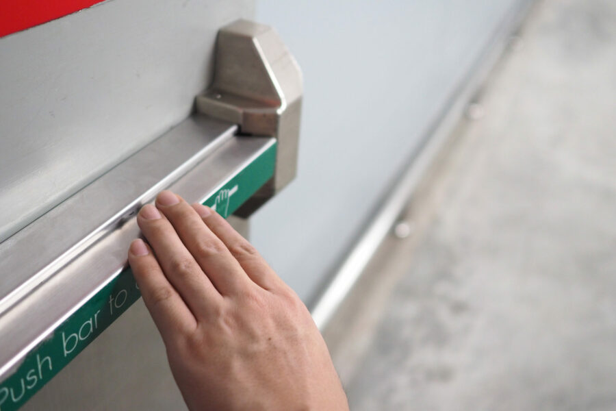 Commercial fire door handle repair or replacement